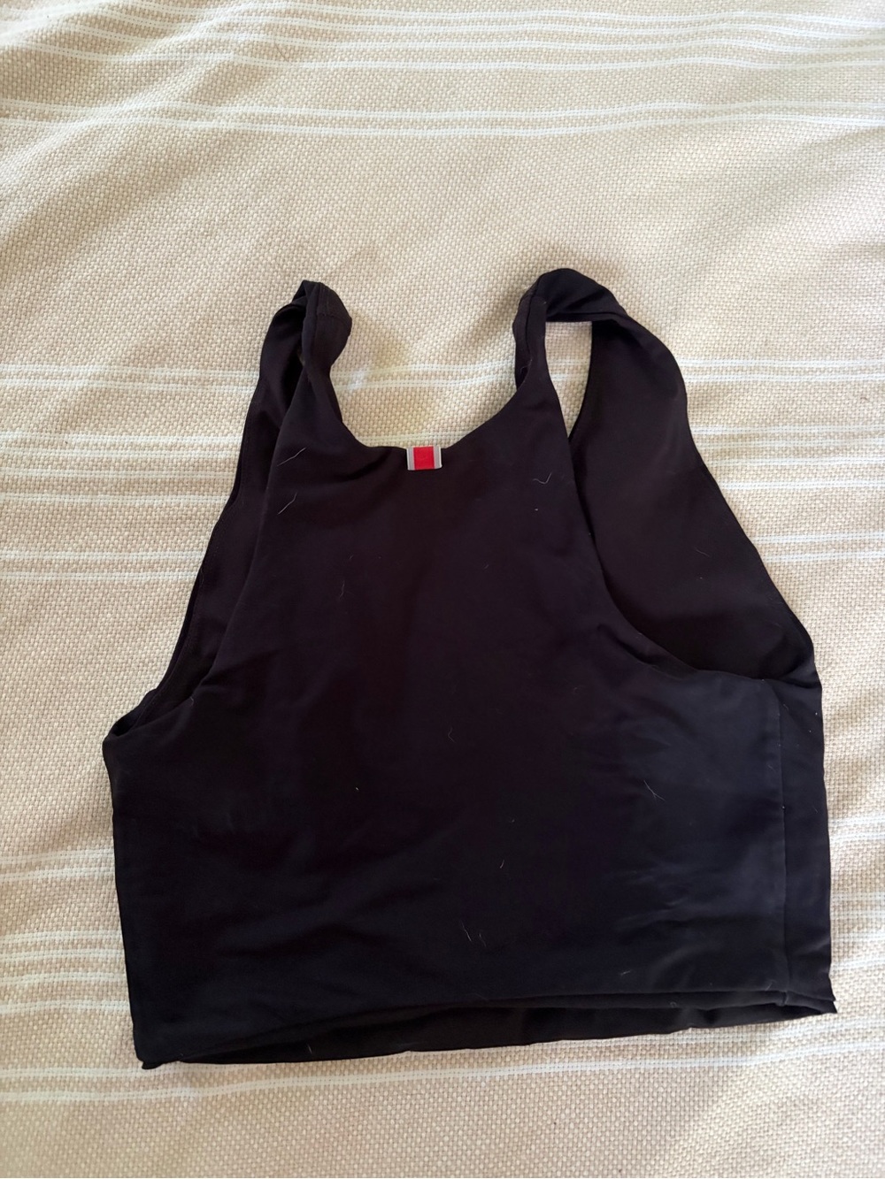 Tracksmith Black Turnover Crop Top - Picture 3 of 3